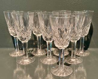 (8) Waterford Wine Glasses