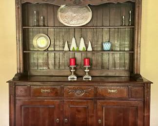 Rustic China Cabinet with Storage