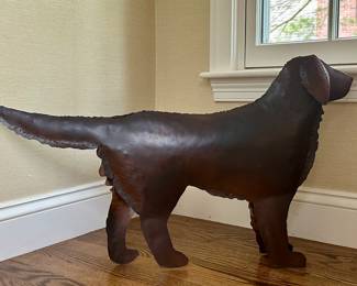 Retreiver Metal Sculpture