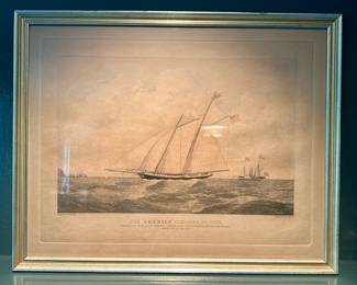 The American Schooner Etching, E. Duncan
