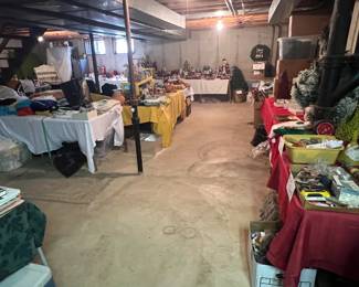 Basement and garage are full