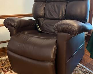 Worlds most comfortable leather power recliner stand up chair