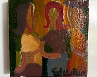 Two Small 4 x 4 Paul Edelstein Originals