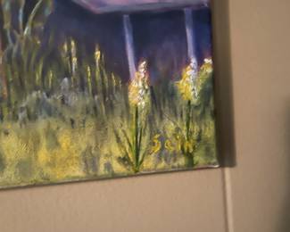 Signature on Mike Sain Painting