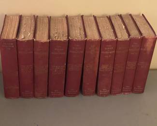 Complete 1899 Shakespeare Set of 10 Books - Retail for $950
