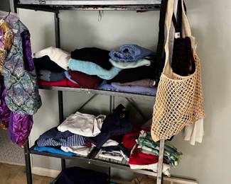 Lots of clothes, school supplies and other items throughout the house.