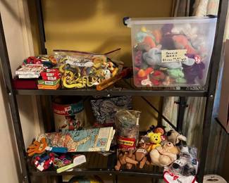 Lots of toys and summer fun activity items