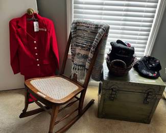 Lots of clothes, school supplies and other items throughout the house.