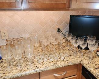 crystal stemware & glassware