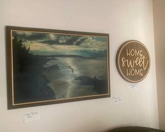 Beach Painting and Wall Hanging