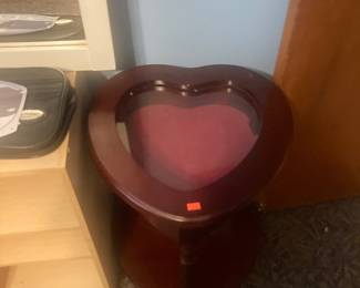 Heart Display Case/table
