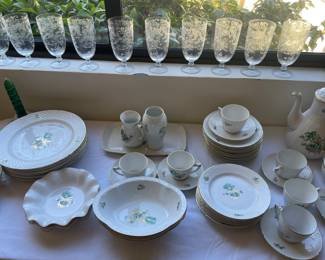 Lg  Collection of Fine Bing & Grondahl China, Dinner Plates, salad plates, cups & saucers, serving pieces etc.