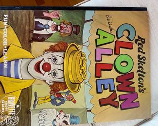 Red Skelton ‘Clown Alley’Comic Book , Autographed , Vintage, oversized. 