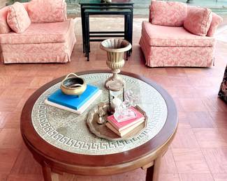 Mid century nesting tables, coffee tables, side chairs