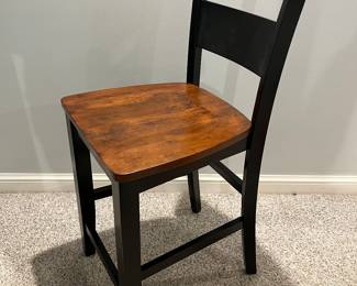 Lower Level:  This is one of the six armless counter-height chairs that goes with the counter height table previously shown.