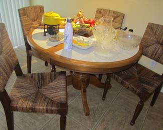 Chairs are being sold separately from table