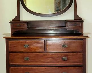English Dresser With Mirror
