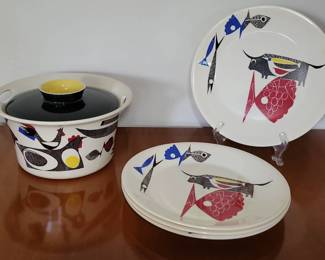 Scandinavian Modern Figgjo Flameware A La Carte