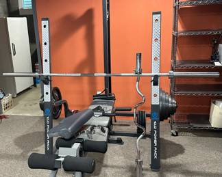 MARCY Platinum 10.0 Power Rack Home Gym WITH 255lbs in Weight Plates