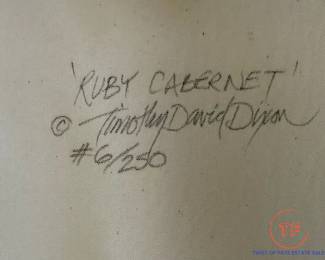 Enhanced Limited Edition "Ruby Cabernet" by TIMOTHY DAVID DIXON