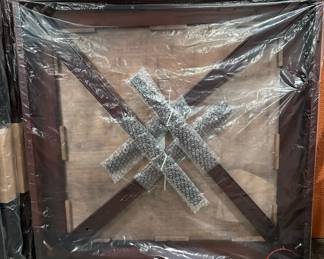 COSCO Wood Slat Folding Chairs (4) with Matching Folding Table - BRAND NEW