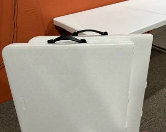 LOT of 3 LIFETIME 4' Adjustable Folding Tables