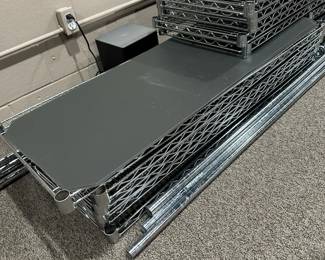 Heavy Duty Chrome Storage Racks with Shelf Mats