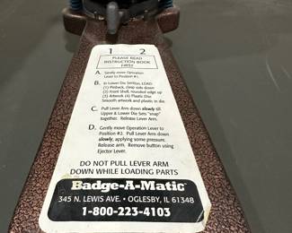 Badge-A-Matic 3" Cast Iron Button Maker