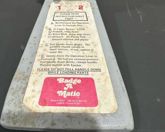 Badge-A-Matic 2 1/4" Cast Iron Button Maker