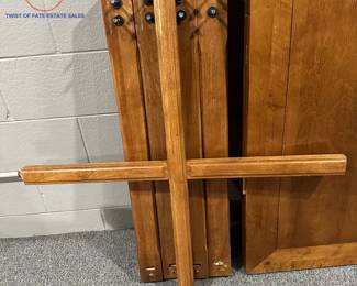 Mission Style Solid Wood Barstools and Table Set