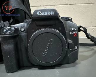 CANON EOS Elan 7e Digital Camera with Lenses and Carrying Backpack