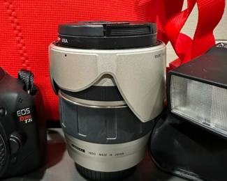 CANON EOS Rebel T2i with Tamron Lens and Canon Flash