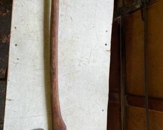 Old Axe with leather blade protector