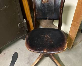 Vintage Wood Office Chair