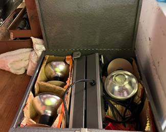 Vintage Folding Portable Camera Light System “SURE TAKE” PLF-4 POWELITE w/ CASE