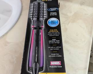 I needed this after staging outside .. the heat was wreaking havoc on my hair .. frizz alert ! But this would have smoothed it out nicely (don't worry it's new and not used ).