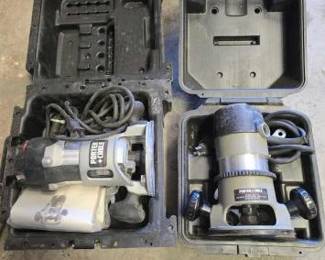 #2120 • 2 Porter Cable Router & Case
