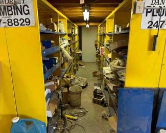 #2006 • 12 Shelving Units of Plumbing Equipment
