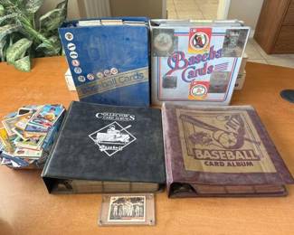 #1008 • Over 4000 Baseball Cards with (4) Albums
