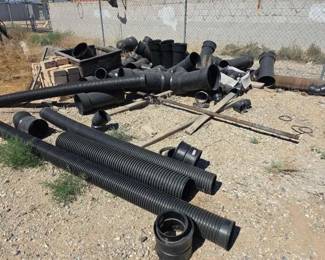 #3070 • Black Culvert Pipe and Drainage Fittings
