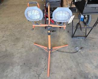 #2232 • (2) HDX Flood Lamps with Adjustable Stand
