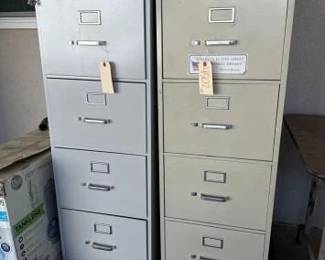 #4502 • (2) 4-Drawer Filing Cabinets
