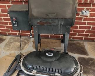 Treager electric smoker and small grill
