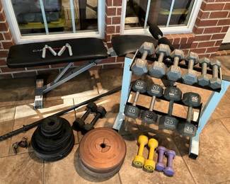 Weights and bench