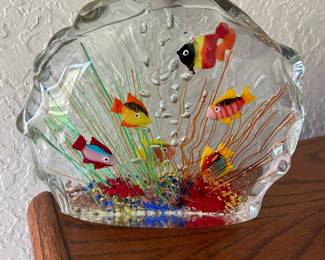 Murano glass aquarium