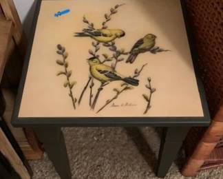 Small Table Signed by Artist