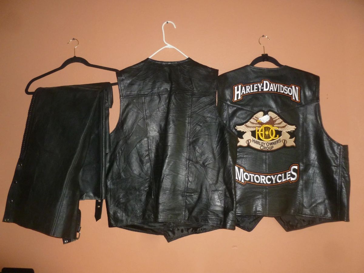 Leather vests & pants