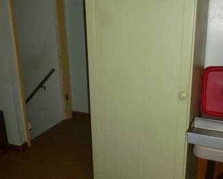 single door green cabinet