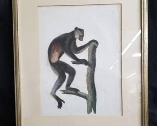 Lot # : 343 - Vintage lemur picture plate
