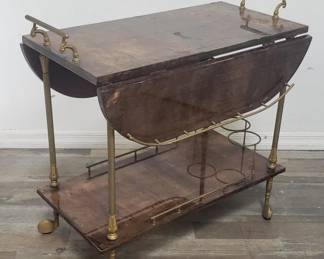 Lot # : 29 - Aldo Tura Milano Italia bar cart
